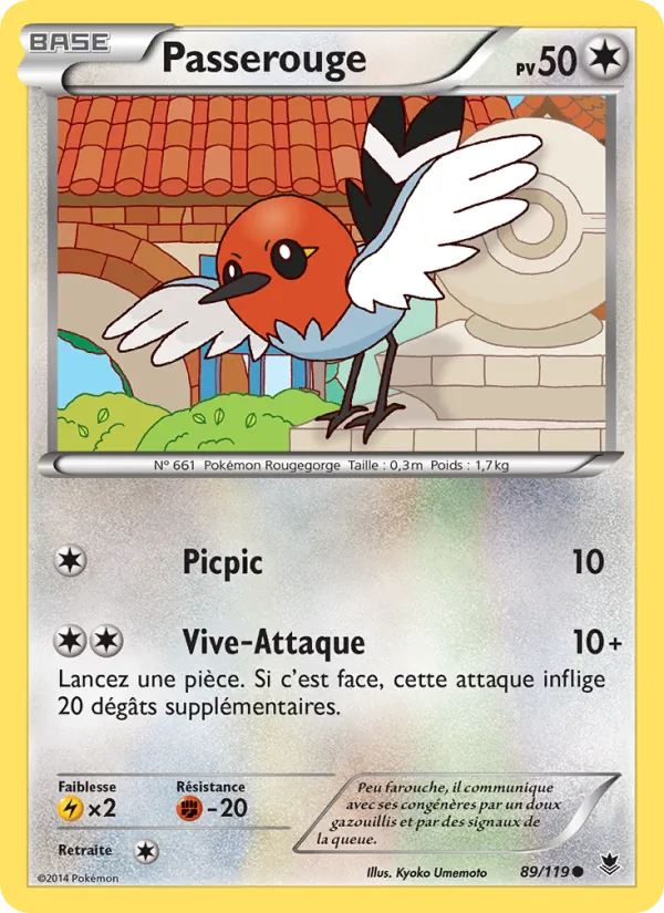 Carte Passerouge 89/119 – Vigueur Spectrale