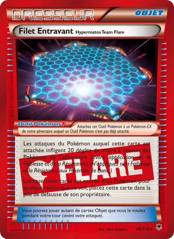 Carte Filet Entravant Hypermatos Team Flare 98/119 – Vigueur Spectrale