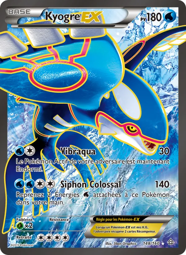 Carte Kyogre EX 148/160 – Primo-Choc