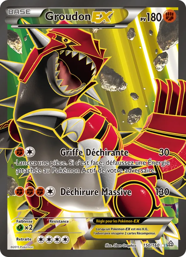 Carte Groudon EX 150/160 – Primo-Choc