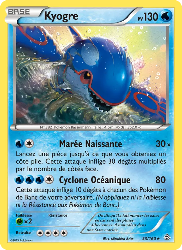 Carte Kyogre 53/160 – Primo-Choc