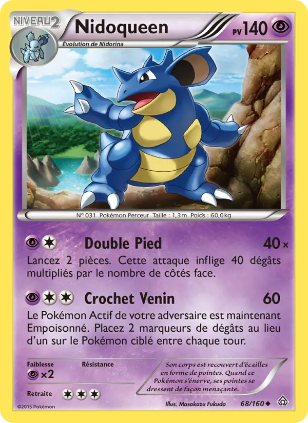 Carte Nidoqueen 68/160 – Primo-Choc