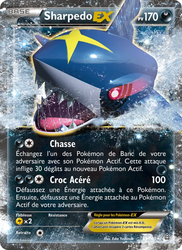 Carte Sharpedo EX 91/160 – Primo-Choc