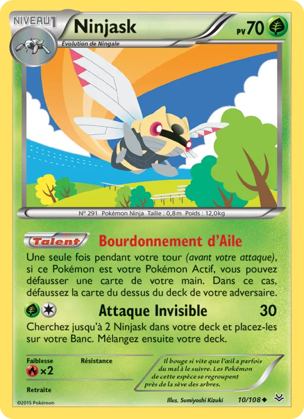 Carte Ninjask 10/108 – Ciel Rugissant