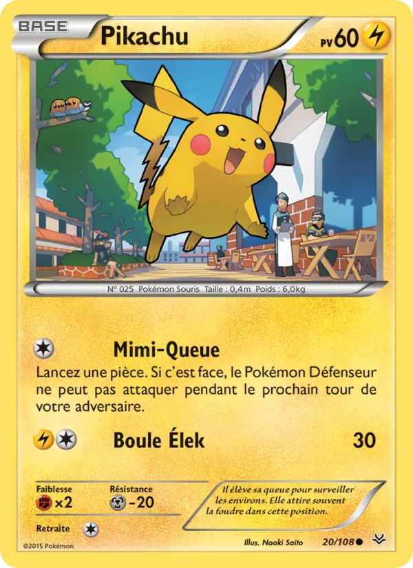 Carte Pikachu 20/108 – Ciel Rugissant