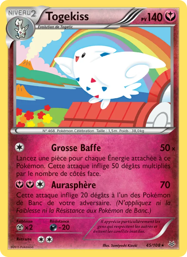 Carte Togekiss 45/108 – Ciel Rugissant
