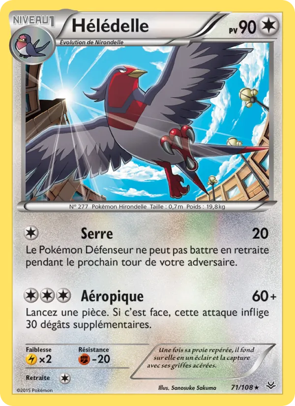 Carte Hélédelle 71/108 – Ciel Rugissant