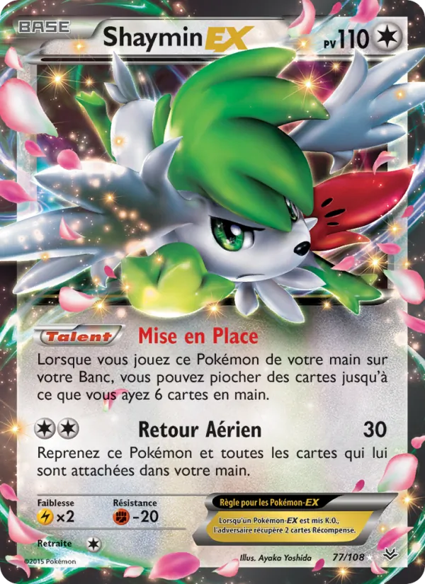 Carte Shaymin EX 77/108 – Ciel Rugissant