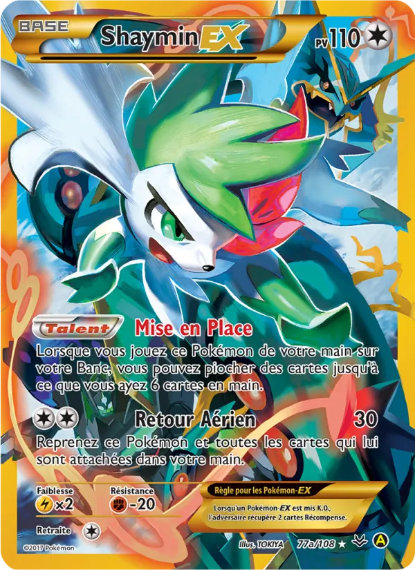 Carte Shaymin EX 77a – Ciel Rugissant