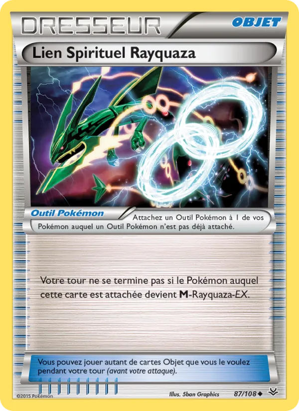Carte Lien Spirituel Rayquaza 87/108 – Ciel Rugissant