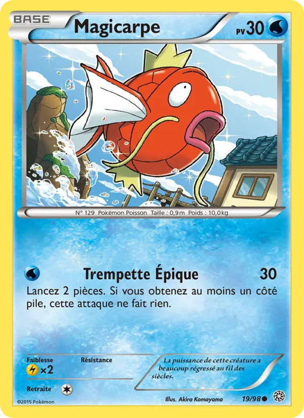 Carte Magicarpe 19/98 – Origines Antiques