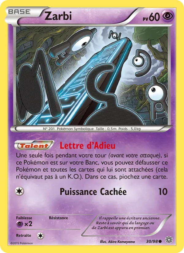 Carte Zarbi 30/98 – Origines Antiques