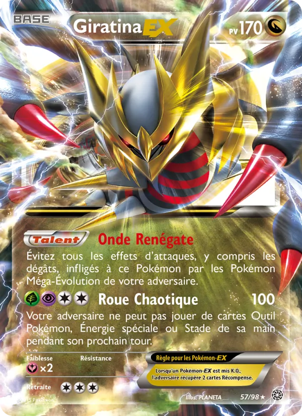 Carte Giratina EX 57/98 – Origines Antiques