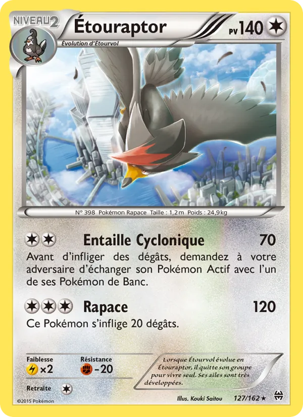 Carte Étouraptor 127/162 – Impulsion TURBO