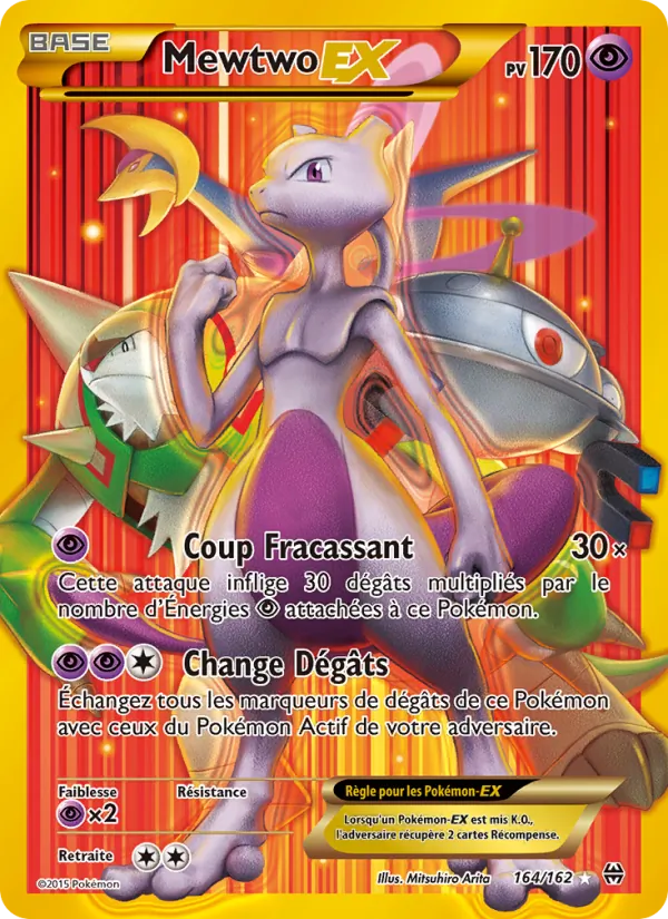 Carte Mewtwo EX 164/162 – Impulsion TURBO