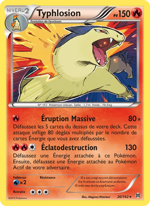 Carte Typhlosion 20/162 – Impulsion TURBO