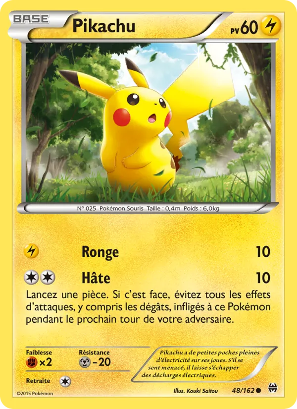 Carte Pikachu 48/162 – Impulsion TURBO