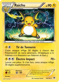 Carte Raichu 49/162 – Impulsion TURBO