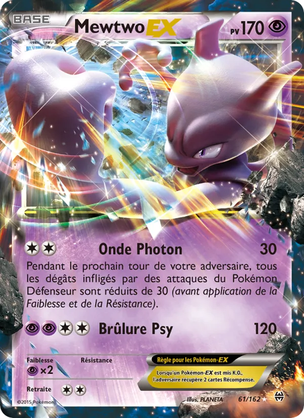 Carte Mewtwo EX 61/162 – Impulsion TURBO
