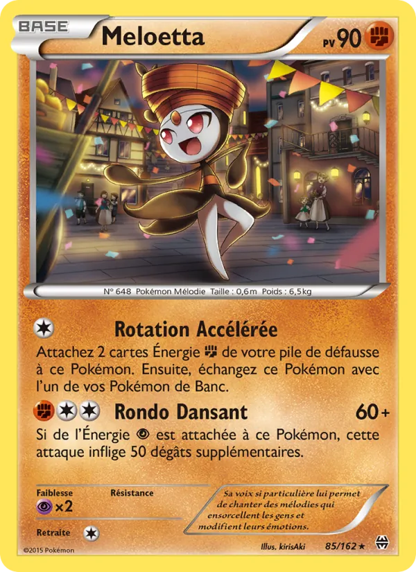 Carte Meloetta 85/162 – Impulsion TURBO