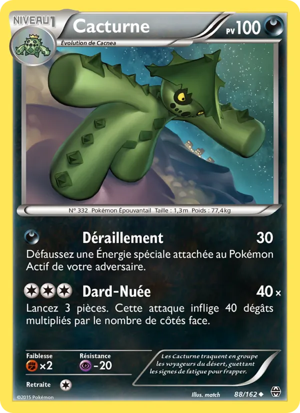 Carte Cacturne 88/162 – Impulsion TURBO