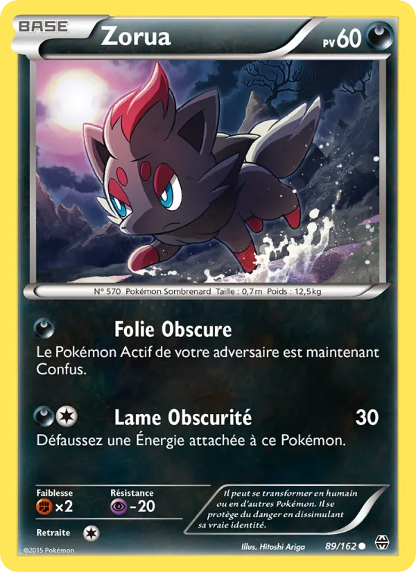 Carte Zorua 89/162 – Impulsion TURBO