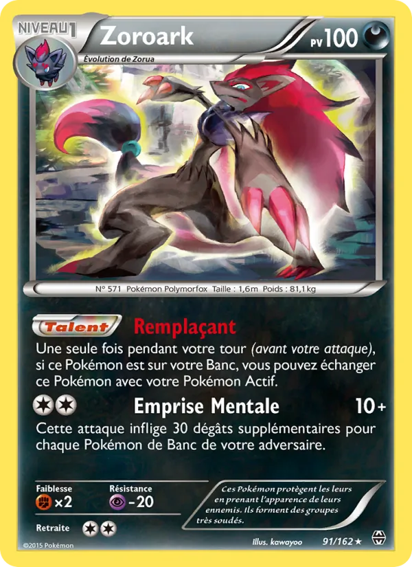 Carte Zoroark 91/162 – Impulsion TURBO