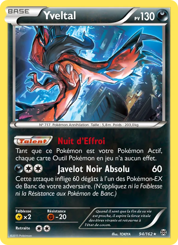 Carte Yveltal 94/162 – Impulsion TURBO