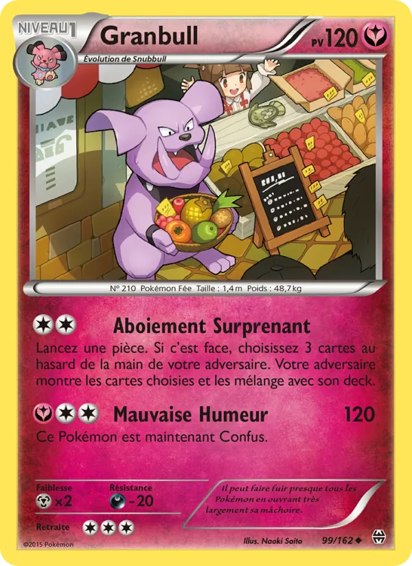 Carte Granbull 99/162 – Impulsion TURBO