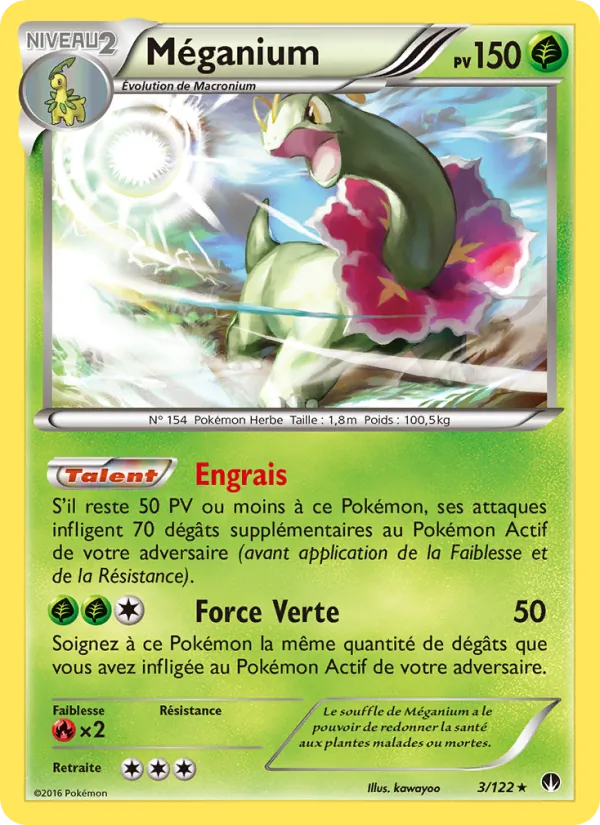 Carte Méganium 3/122 – Rupture TURBO