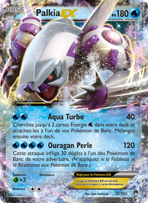 Carte Palkia EX 31/122 – Rupture TURBO