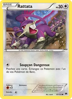 Carte Rattata 87/122 – Rupture Turbo