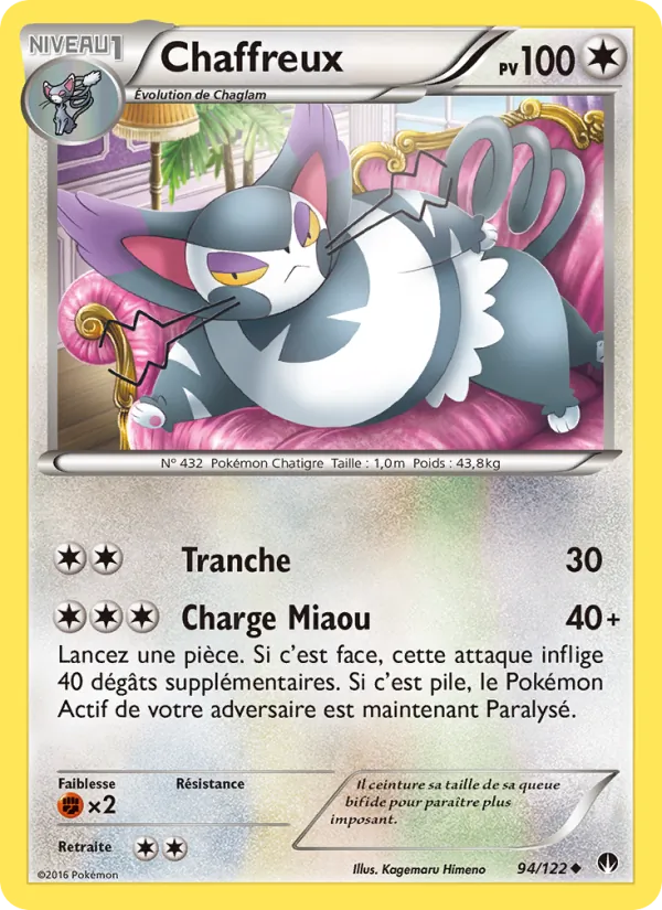 Carte Chaffreux 94/122 – Rupture TURBO