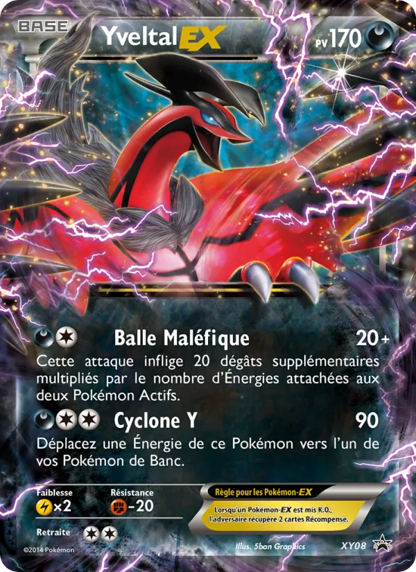 Carte Yveltal EX XY08 – Promo XY