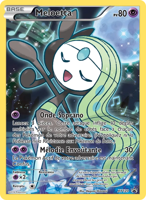 Carte Meloetta XY120 – Promo XY