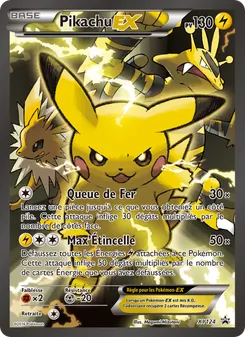 Carte Pikachu EX XY124 – Promo XY