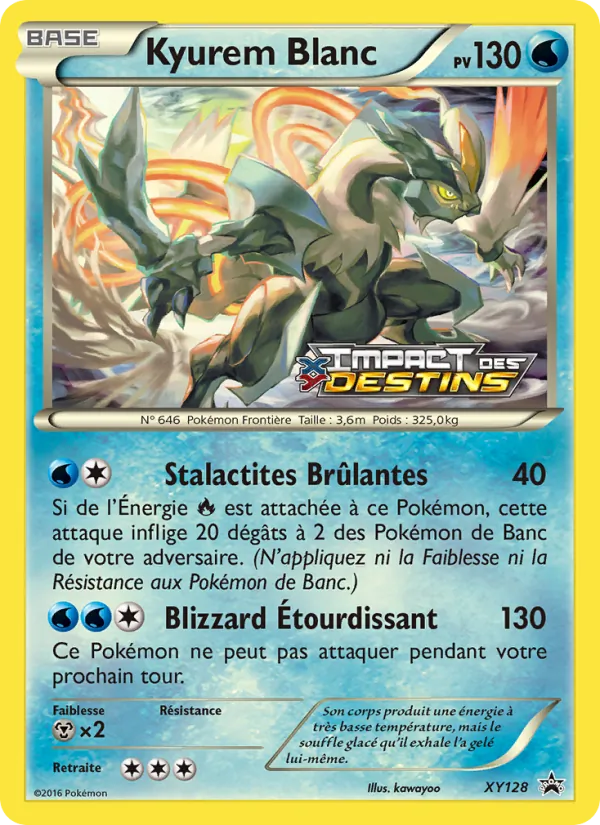 Carte Kyurem Blanc XY128 – Promo XY