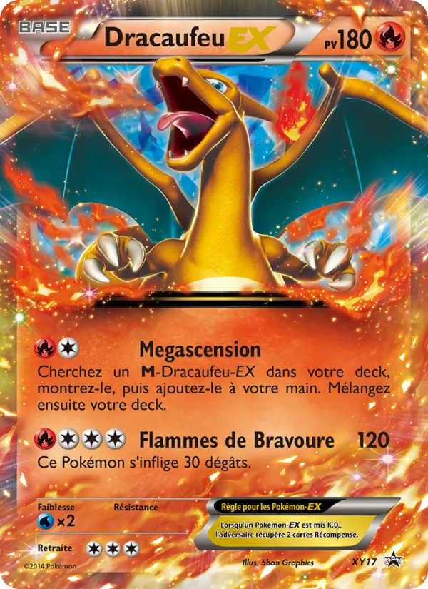Carte Dracaufeu EX XY17 – Promo XY
