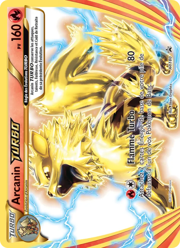 Carte Arcanin TURBO XY180 – Promo XY