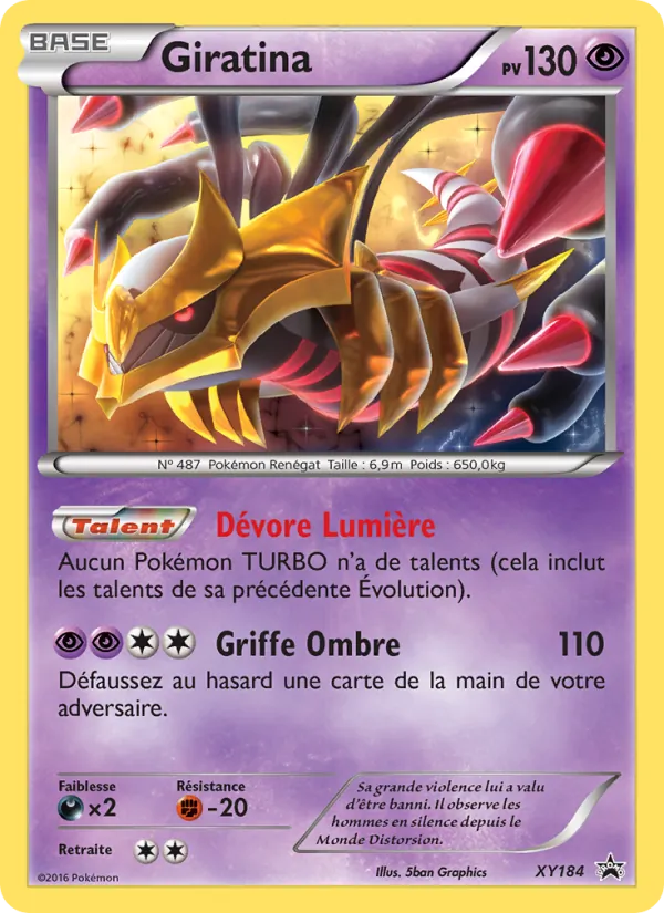 Carte Giratina XY184 – Promo XY
