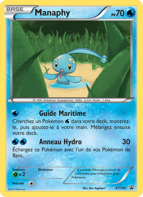 Carte Manaphy XY190 – Promo XY