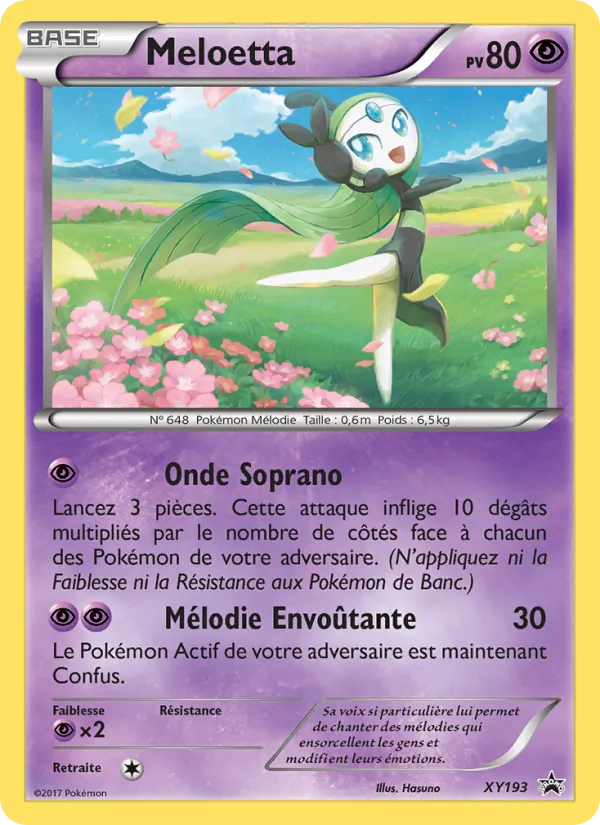 Carte Meloetta XY193 – Promo XY