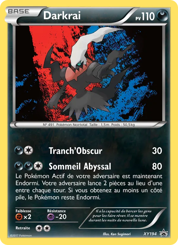 Carte Darkrai XY194 – Promo XY