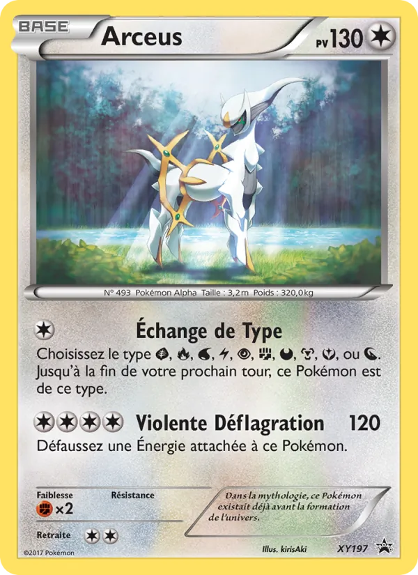 Carte Arceus XY197 – Promo XY