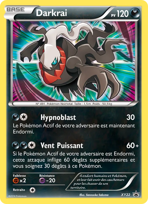 Carte Darkrai XY22 – Promo XY