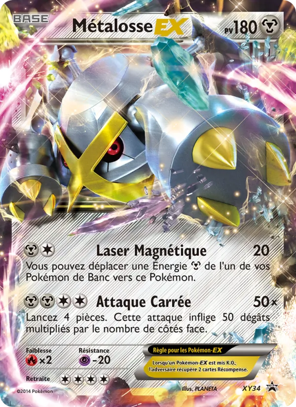 Carte Métalosse EX XY34 – Promo XY