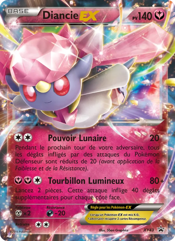 Carte Diancie EX XY43 – Promo XY