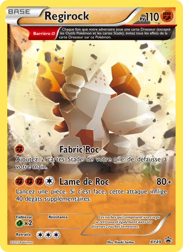 Carte Regirock XY49 – Promo XY