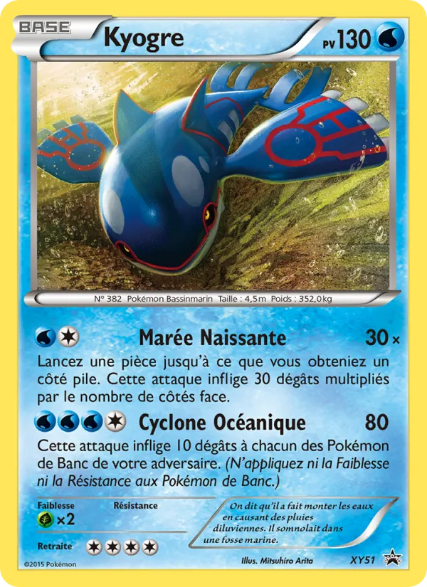 Carte Kyogre XY51 – Promo XY