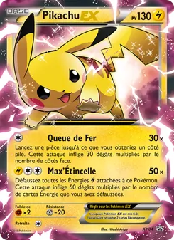 Carte Pikachu EX XY84 – Promo XY